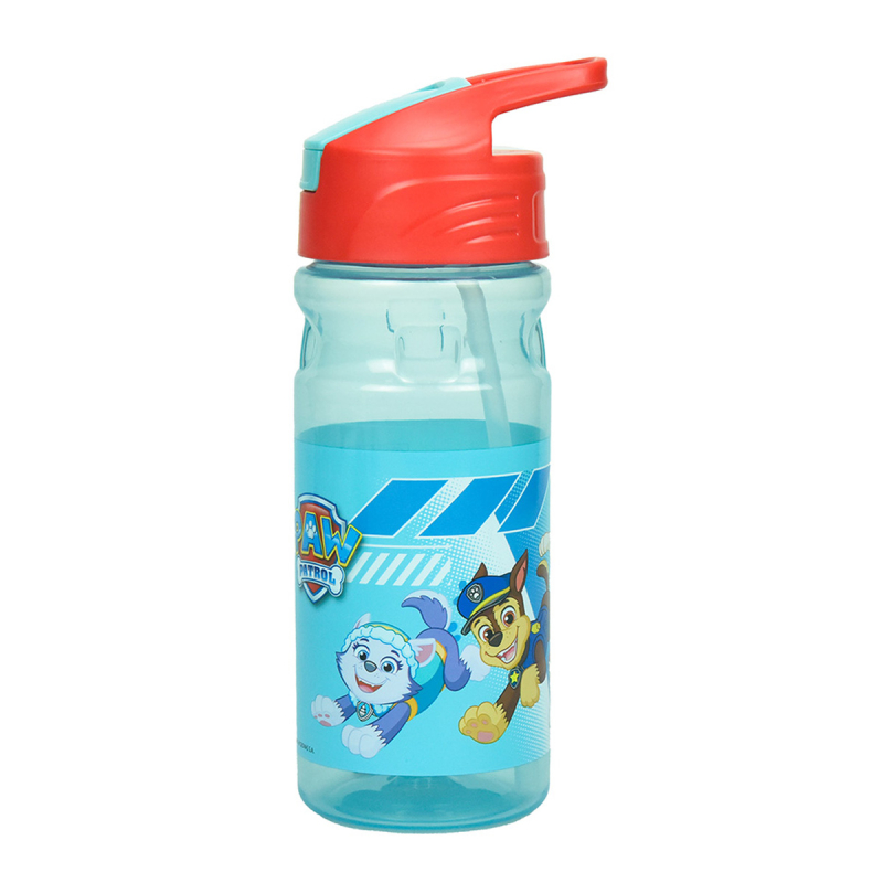 Παγούρι 500ml Με Καλαμάκι Gim Flip Paw Patrol Pups At Play