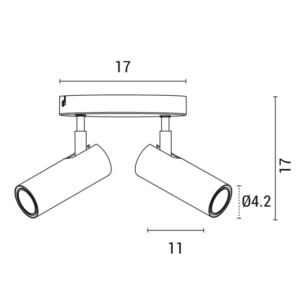 Σποτ Δίφωτο Eurolamp 145-25002