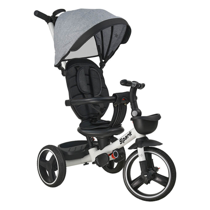 Ποδήλατο Τρίκυκλο (18 Μηνών - 5 Ετών) Bebe Stars 360° Spark Grey 817-186