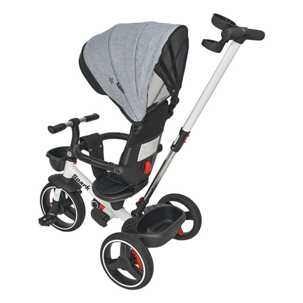 Ποδήλατο Τρίκυκλο (18 Μηνών - 5 Ετών) Bebe Stars 360° Spark Grey 817-186