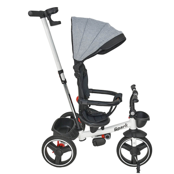 Ποδήλατο Τρίκυκλο (18 Μηνών - 5 Ετών) Bebe Stars 360° Spark Grey 817-186