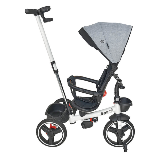 Ποδήλατο Τρίκυκλο (18 Μηνών - 5 Ετών) Bebe Stars 360° Spark Grey 817-186