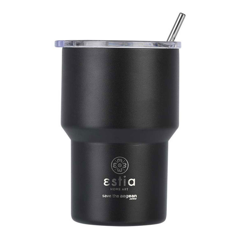 Ποτήρι Θερμός 400ml Estia Save The Aegean Midnight Black