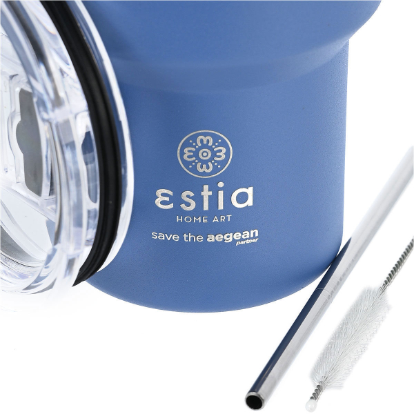 Ποτήρι Θερμός 400ml Estia Save The Aegean Denim Blue