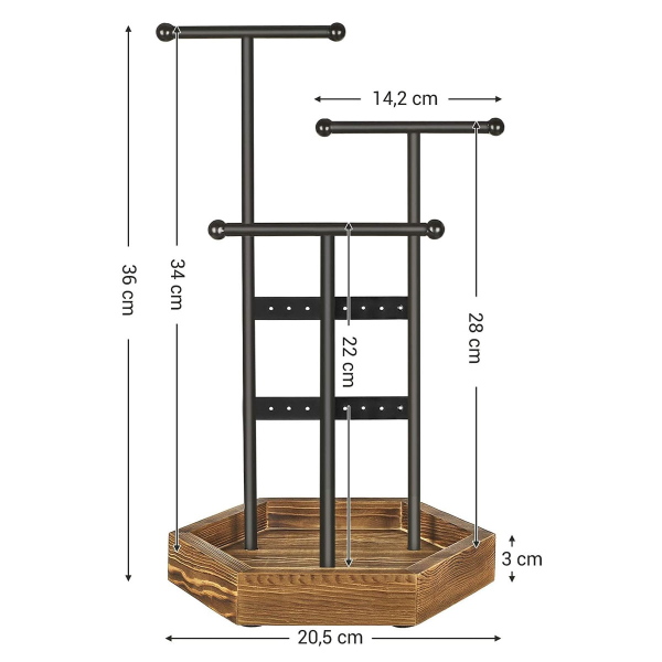 Σταντ Κοσμημάτων (20.5x18x36) Songmics JJS03CB