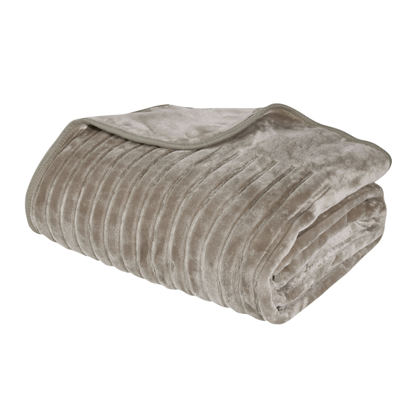 Κουβέρτα Βελουτέ Υπέρδιπλη (220x240) Das Home Velour 1350 Grey