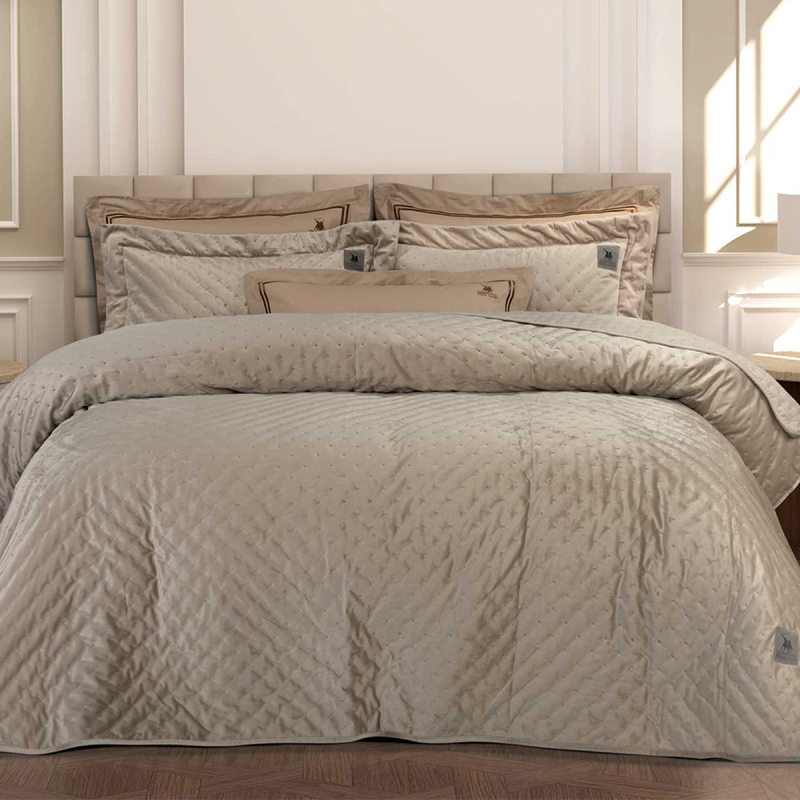 Κουβερλί King Size (240x250) Greenwich Polo Club Classic 3432 Beige