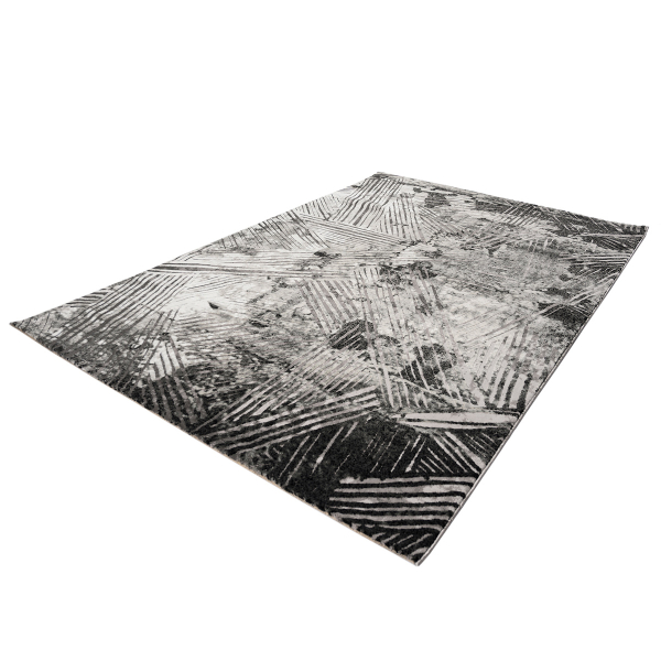 Χαλί (160x230) Polcarpet Damask 3575 Grey Black