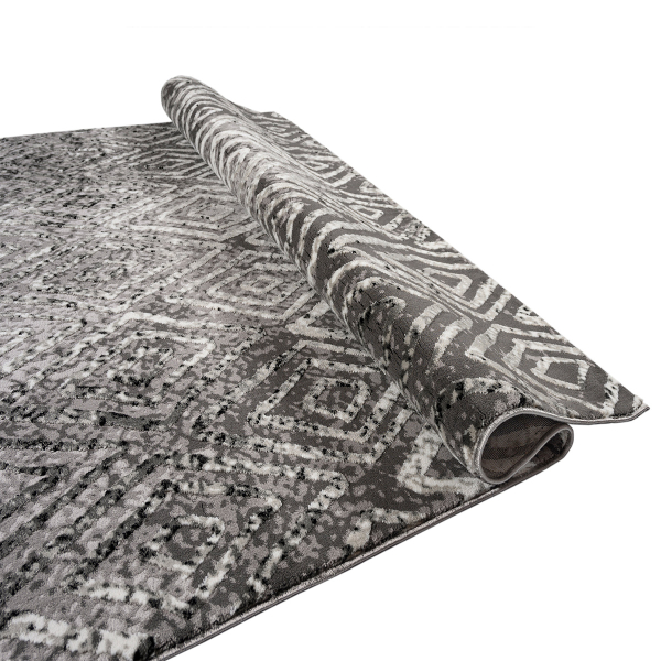 Χαλί (160x230) Polcarpet Damask 3889 Grey Black