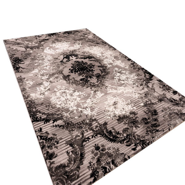 Χαλί (160x230) Polcarpet Damask 9374 Grey Black