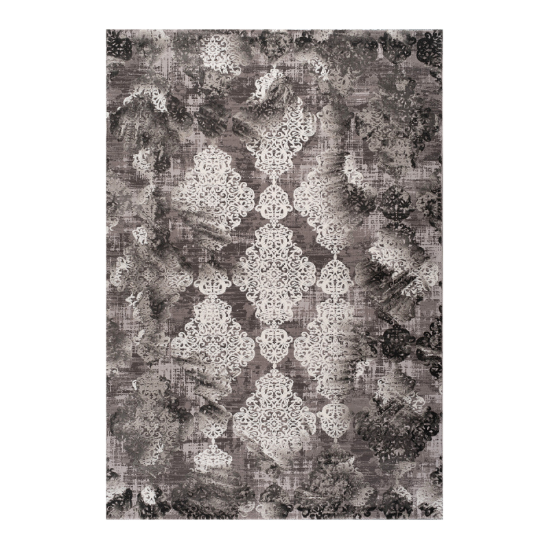 Χαλί (200x290) Polcarpet Damask 9377 Grey Black