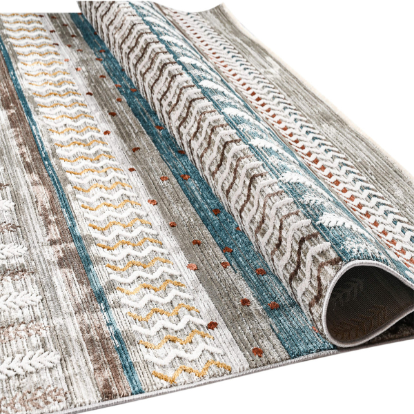 Χαλί (200x290) Polcarpet Havana Aztec 807 Blue Grey