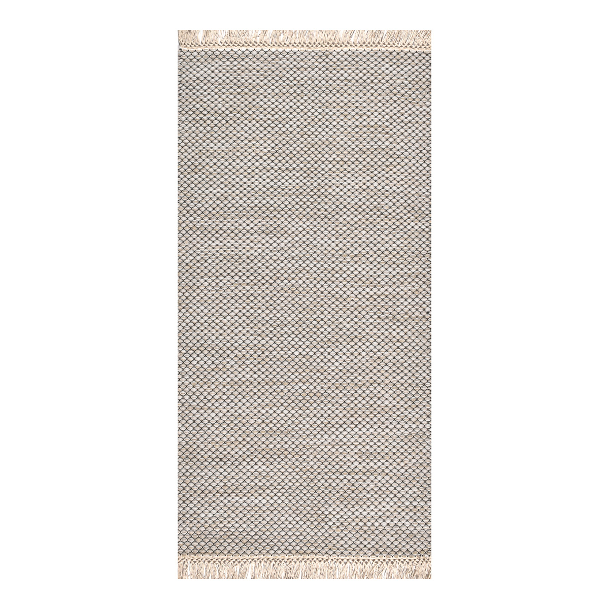 Χαλί (190×280) Polcarpet Wool Kilim 764 Cream Black