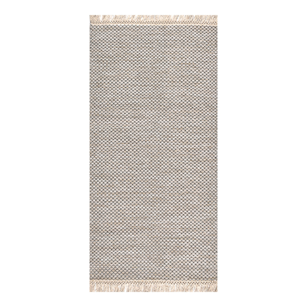 Χαλί (160x230) Polcarpet Wool Kilim 764 Cream Black