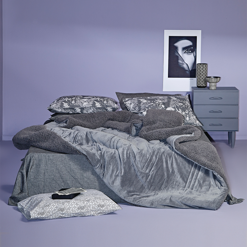 Κουβερτοπάπλωμα Ημίδιπλο (180x220) Kentia Stylish Notturno 22 Light Grey