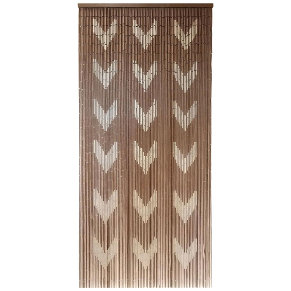 Κουρτίνα Πόρτας Μπαμπού (90x200) L-N Chevron Taupe 5502563