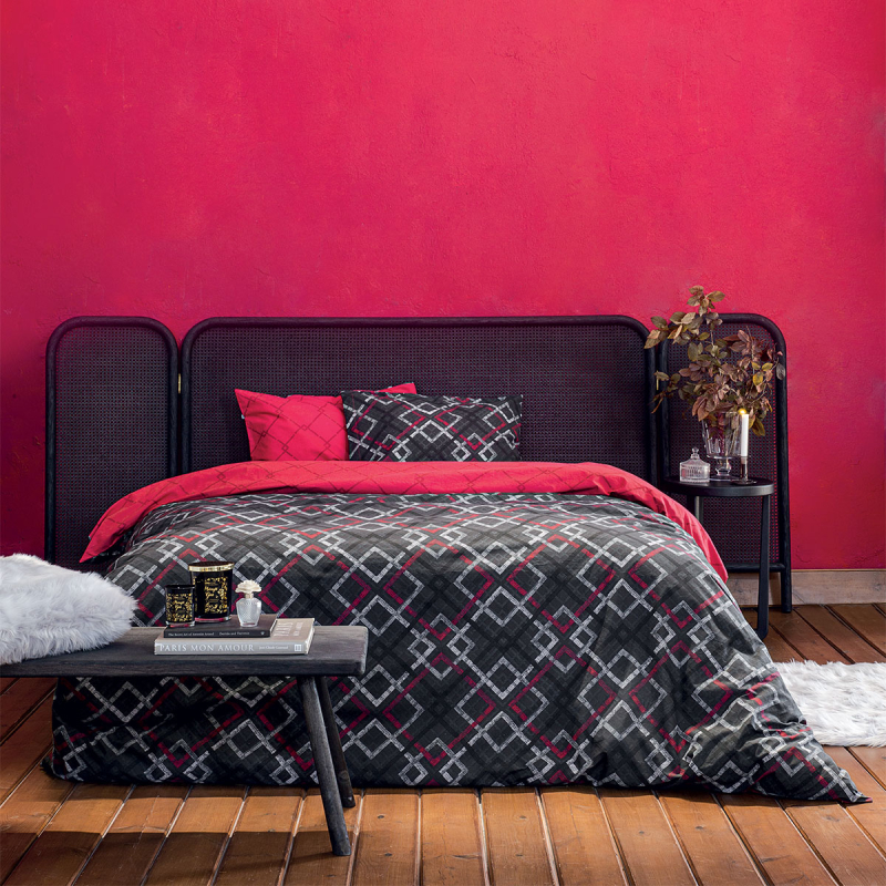 Σεντόνια King Size (Σετ) Nima Bed Linen Nobel Ruby