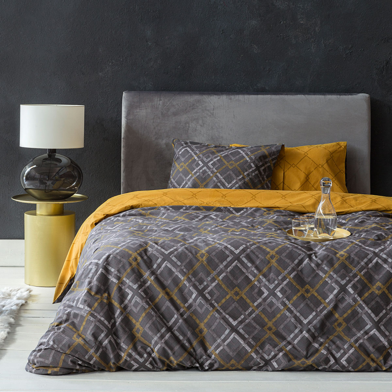 Σεντόνια Μονά (Σετ) Nima Bed Linen Nobel Dark Grey