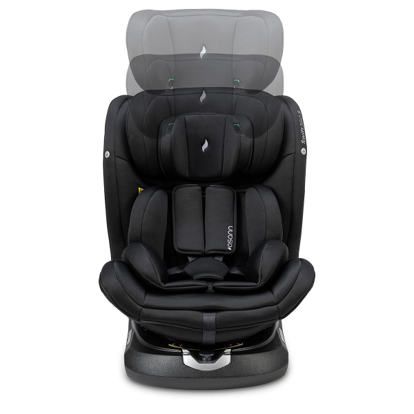 Κάθισμα Αυτοκινήτου ISOfix (9-36kg/76-150εκ. Ύψος) Osann Swift 360 S i-Size All Black