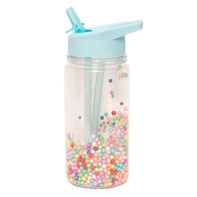 Παγούρι 300ml Με Καλαμάκι Petit Monkey Macaron Pops Aqua Blue