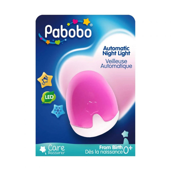 Παιδικό Φωτάκι Νυκτός Led Pabobo Αυτόματο Pink RG02-P-PBOPS