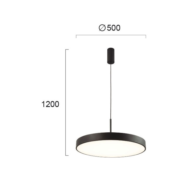 Φωτιστικό Οροφής Led Viokef Madison Black 4235601