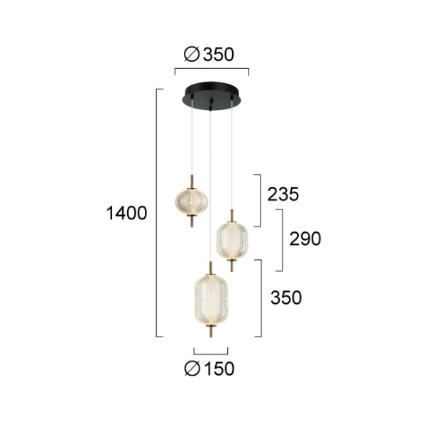 Φωτιστικό Οροφής Led Viokef Pellucid 4297700