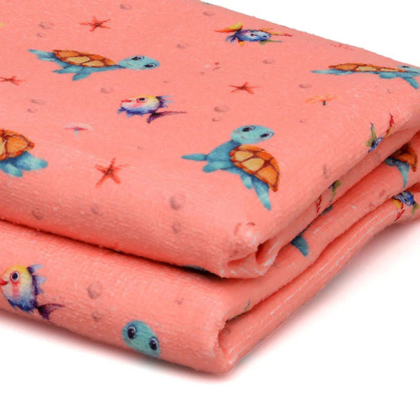 Παιδική Πετσέτα Θαλάσσης Microfiber (75x150) Kiokids Tortuga Ροζ 4360