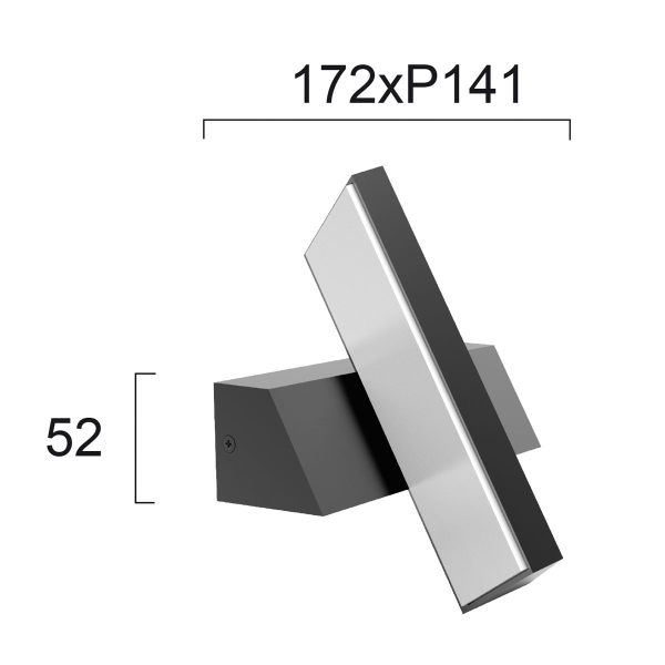 Απλίκα Led Εξωτερικού Χώρου Viokef Casteo 4242800