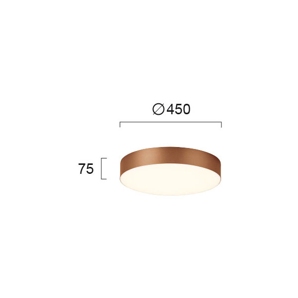 Φωτιστικό Πλαφονιέρα Led Viokef Bruce Copper 4235301