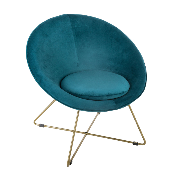 Πολυθρόνα (76x67x73) A-S Evan Armchair Blue 157066B