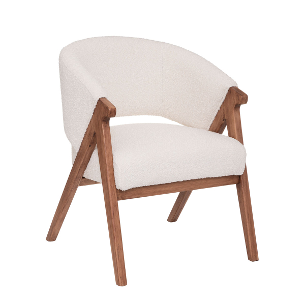 Πολυθρόνα (65.5x70x82.5) A-S Amza Armchair White 185076