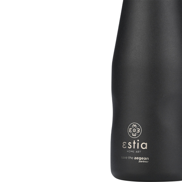 Μπουκάλι Θερμός 350ml Estia Save The Aegean Midnight Black 01-22297