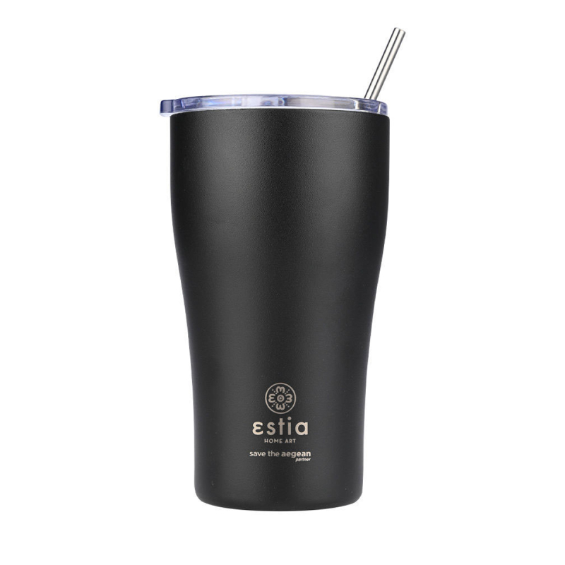 Ποτήρι Θερμός 500ml Estia Save The Aegean Midnight Black 01-23122