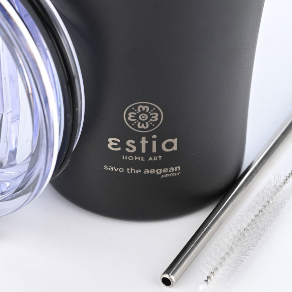 Ποτήρι Θερμός 500ml Estia Save The Aegean Midnight Black 01-23122