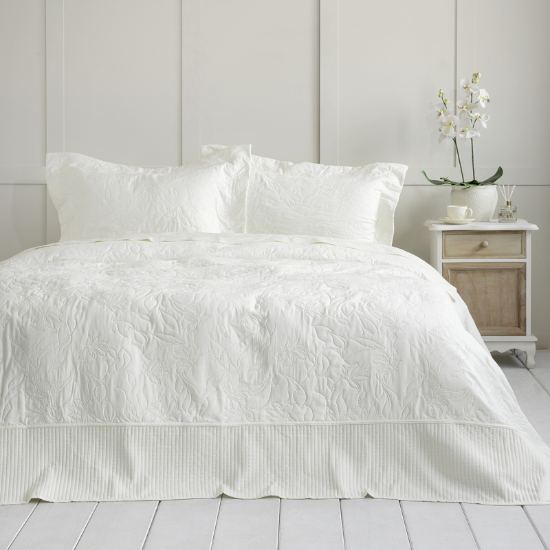 Κουβερλί King Size (Σετ 240x260) Nima Eternal Off White