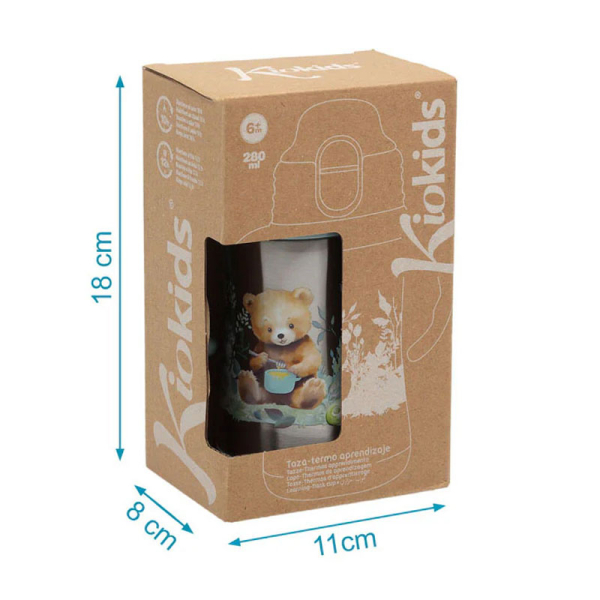 Παγούρι - Θερμός 280ml Με Καλαμάκι Kiokids Little Beer 3807