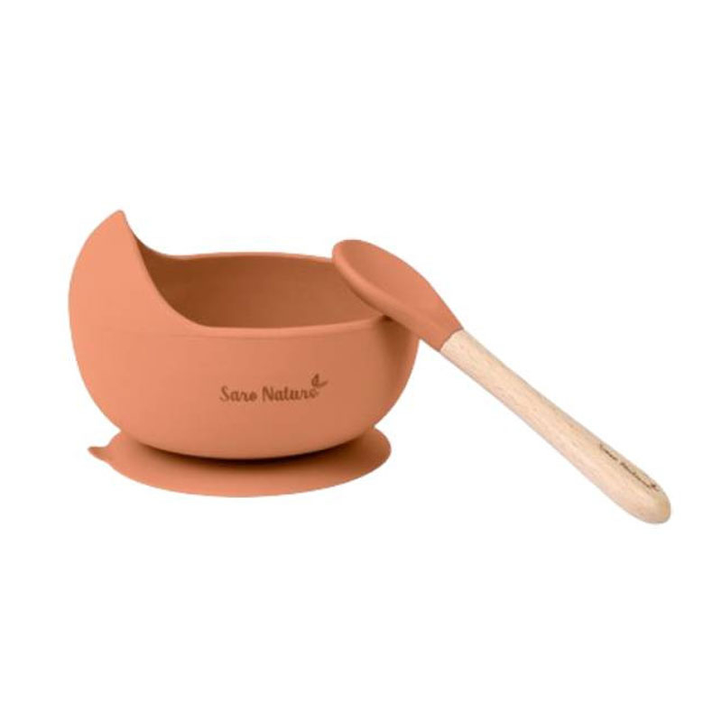 Παιδικό Σετ Φαγητού 2τμχ Saro Nordic Wave Terracotta 17398