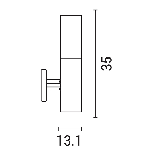 Απλίκα Εξωτερικού Χώρου Eurolamp 154-56021 Inox