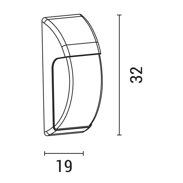 Απλίκα Led Εξωτερικού Χώρου Eurolamp 145-52034 White