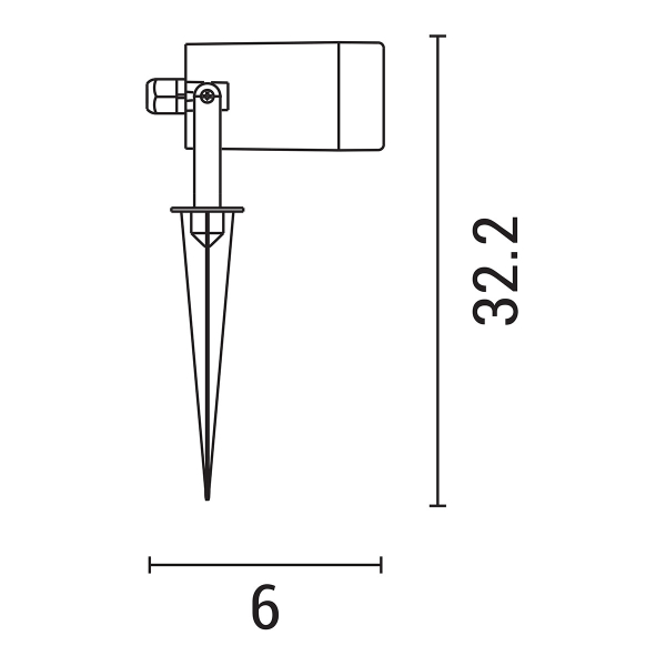 Σποτ Καρφωτό Εξωτερικού Χώρου Eurolamp 145-82022 Grey