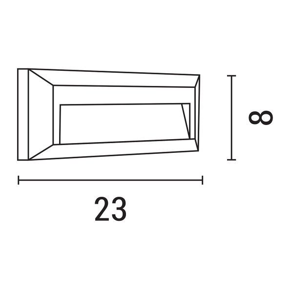 Απλίκα Led Εξωτερικού Χώρου Eurolamp 145-52056 Grey