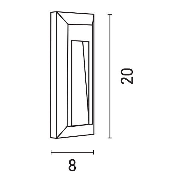 Απλίκα Led Εξωτερικού Χώρου Eurolamp 145-52060 Grey