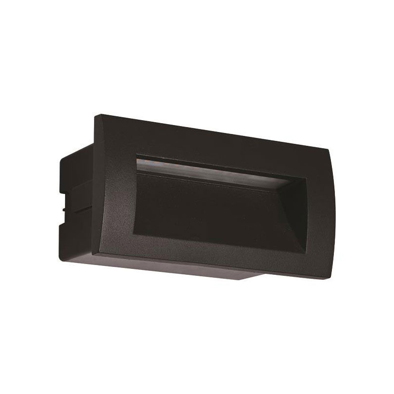 Απλίκα Led Εξωτερικού Χώρου Χωνευτή Eurolamp 145-52502 Black