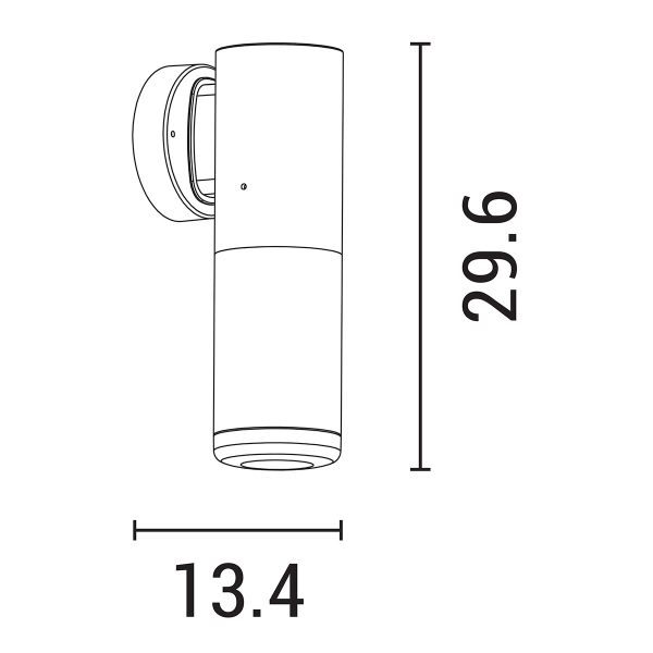 Απλίκα Εξωτερικού Χώρου Eurolamp 145-20624 Black