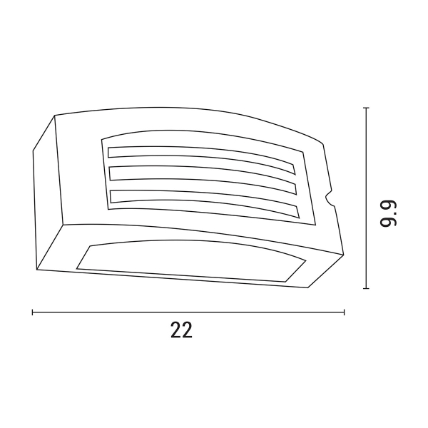 Απλίκα Εξωτερικού Χώρου Eurolamp 145-20235 Grey