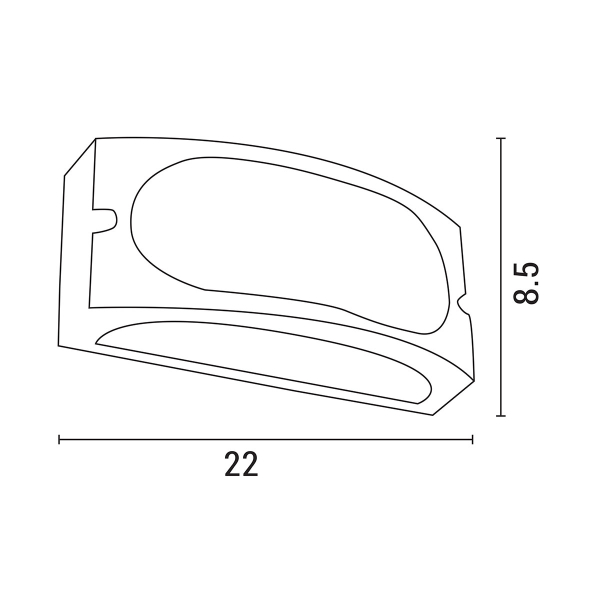 Απλίκα Εξωτερικού Χώρου Eurolamp 145-20238 Grey