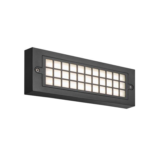 Απλίκα Led Εξωτερικού Χώρου Eurolamp Senario 145-52117 Black 3CCT