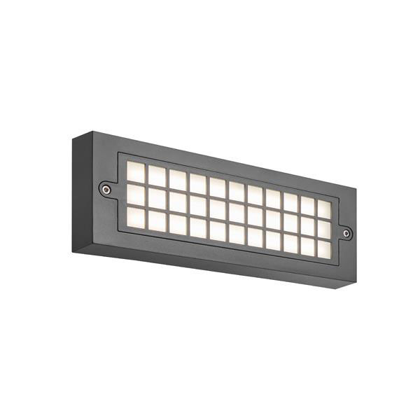 Απλίκα Led Εξωτερικού Χώρου Eurolamp Senario 145-52119 Dark Grey 3CCT