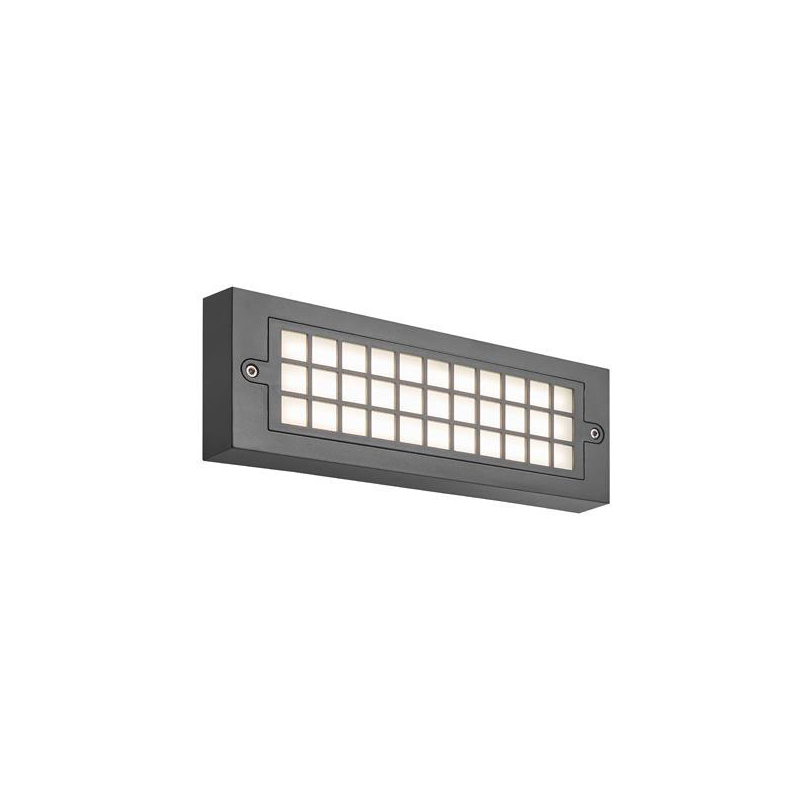 Απλίκα Led Εξωτερικού Χώρου Eurolamp Senario 145-52119 Dark Grey 3CCT